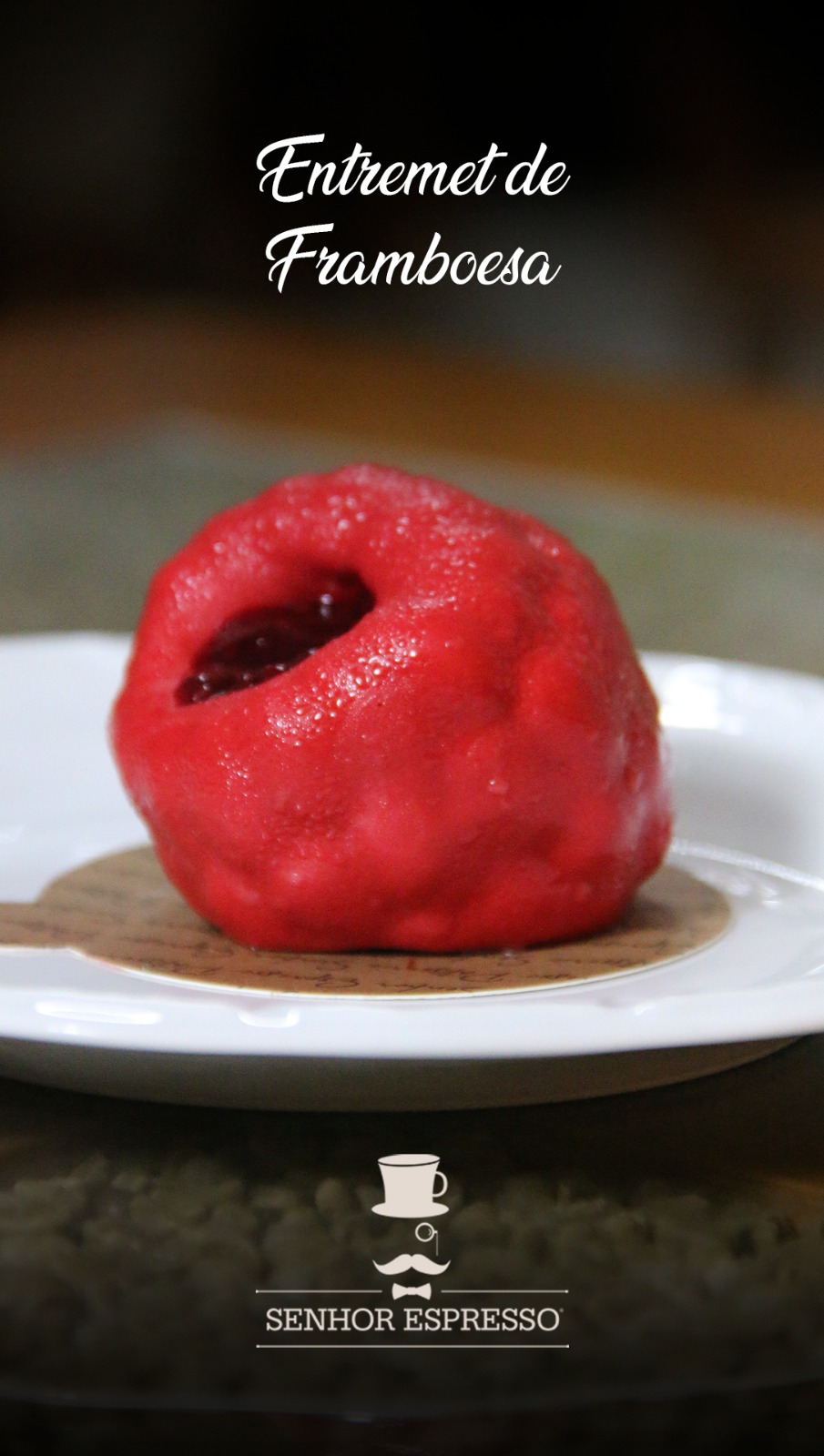 Entremet de framboesa